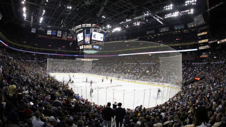 COLUMBUS, OH - OCTOBER 7: A general view of Nationwide Arena during the game between the Columbus Blue Jackets and the Nashville Predators at Nationwide Arena on October 7, 2011 in Columbus, Ohio. (Photo by Justin K. Aller/Getty Images)