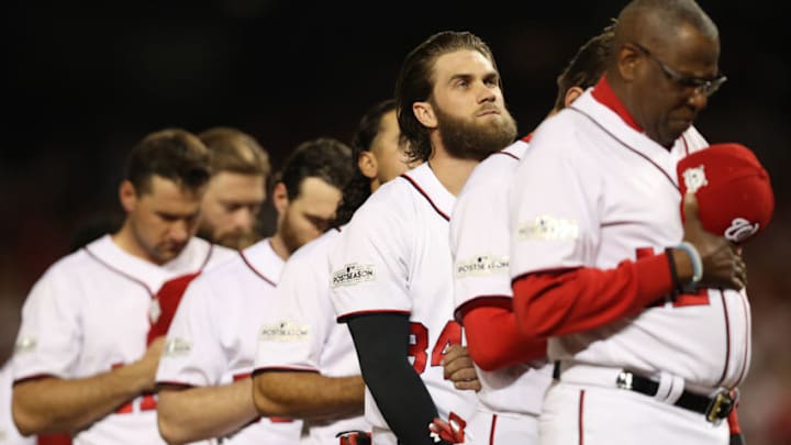 WASHINGTON, DC - OCTOBER 06: Bryce Harper