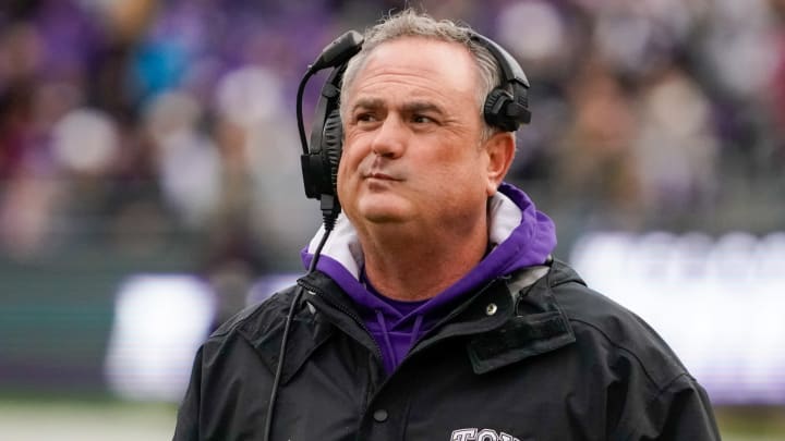 Sonny Dykes, TCU Mandatory Credit: Raymond Carlin III-USA TODAY Sports