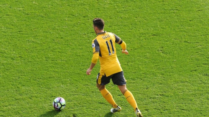 BURNLEY, ENGLAND - OCTOBER 02: Mesut Ozil of Arsenal during the Premier League match between Burnley and Arsenal at Turf Moor on October 2, 2016 in Burnley, England. (Photo by David Price/Arsenal FC via Getty Images)