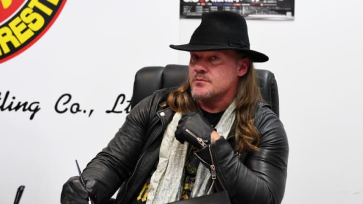 TOKYO, JAPAN - JUNE 08: Chris Jericho looks on during the Dominion 6.9 In Osaka-Jo Hall press conference of NJPW on June 08, 2019 in Tokyo, Japan. (Photo by Etsuo Hara/Getty Images)