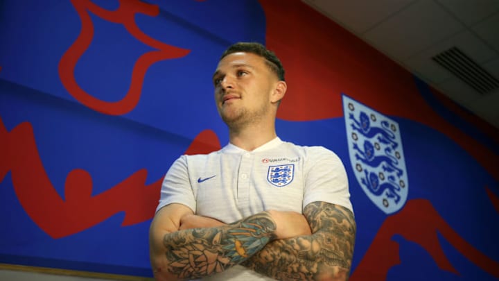 SAINT PETERSBURG, RUSSIA - JULY 05: Kieran Trippier of England poses for a portrait during an England media access at Repino Cronwell Park Hotel on July 5, 2018 in Saint Petersburg, Russia. (Photo by Alex Morton/Getty Images)
