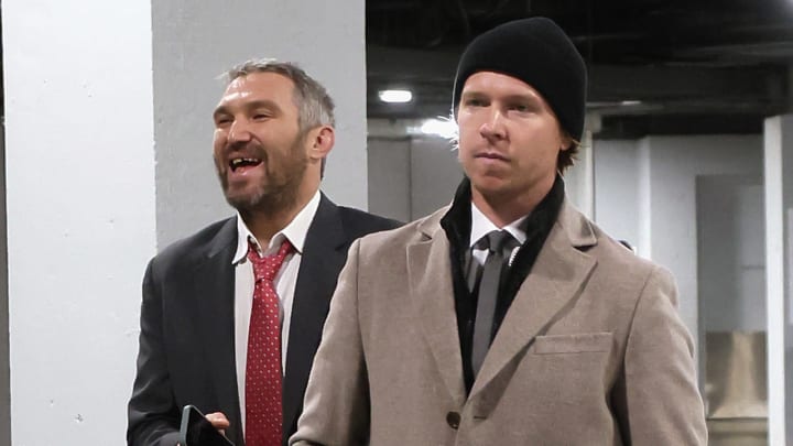 Alex Ovechkin, Nicklas Backstrom, Washington Capitals (Photo by Bruce Bennett/Getty Images)