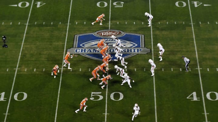 CHARLOTTE, NC - DECEMBER 02: A general view of the Clemson Tigers and Miami Hurricanes during the ACC Football Championship at Bank of America Stadium on December 2, 2017 in Charlotte, North Carolina. (Photo by Mike Comer/Getty Images)