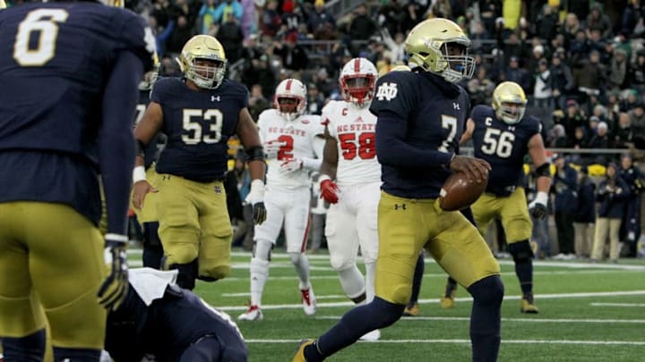 SOUTH BEND, IN - OCTOBER 28: Brandon Wimbush