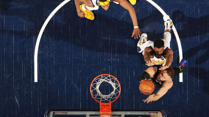 INDIANAPOLIS, IN - DECEMBER 28: Blake Griffin #23 of the Detroit Pistons shoots the ball against the Indiana Pacers on December 28, 2018 at Bankers Life Fieldhouse in Indianapolis, Indiana. (Photo by Ron Hoskins/NBAE via Getty Images)