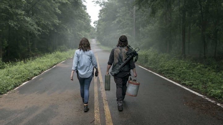 Norman Reedus as Daryl Dixon, Lauren Cohan as Maggie Rhee - The Walking Dead _ Season 9, Episode 3 - Photo Credit: Gene Page/AMC