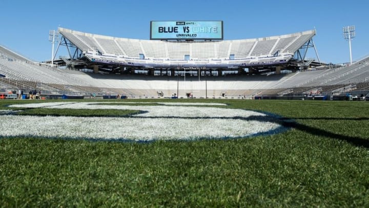 Apr 16, 2016; University Park, PA, USA; A general view of Beaver Stadium at Penn State before the Blue White spring game. Mandatory Credit: Matthew O