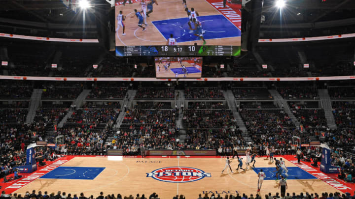 AUBURN HILLS, MI - FEBRUARY 3: A general view of The Palace of Auburn Hills during the Minnesota Timberwolves game against the Detroit Pistons in Auburn Hills, Michigan on February 3, 2017. NOTE TO USER: User expressly acknowledges and agrees that, by downloading and/or using this photograph, User is consenting to the terms and conditions of the Getty Images License Agreement. Mandatory Copyright Notice: Copyright 2017 NBAE (Photo by Chris Schwegler/NBAE via Getty Images)