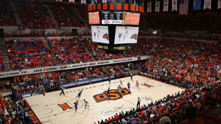 STILLWATER, OK - FEBRUARY 7: General view of the arena from the upper level as the Oklahoma State Cowboys take on the Kansas Jayhawks at Gallagher-Iba Arena on February 7, 2015 in Stillwater, Oklahoma. Oklahoma State defeated Kansas 67-62. (Photo by Joe Robbins/Getty Images)