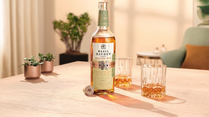 Basil Hayden Malted Rye served neat