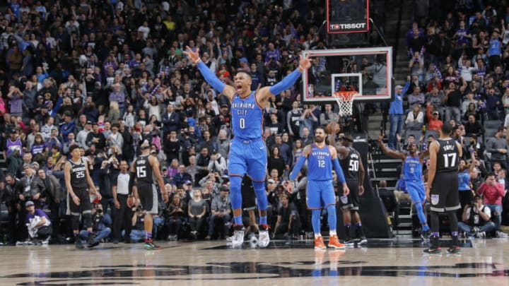 Russell Westbrook OKC Thunder (Photo by Rocky Widner/NBAE via Getty Images)