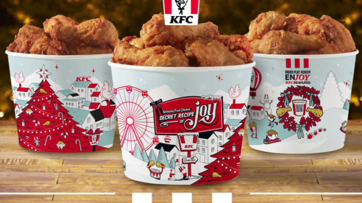KFC 2023 holiday buckets, Secret Recipe of Joy, photo provided by KFC