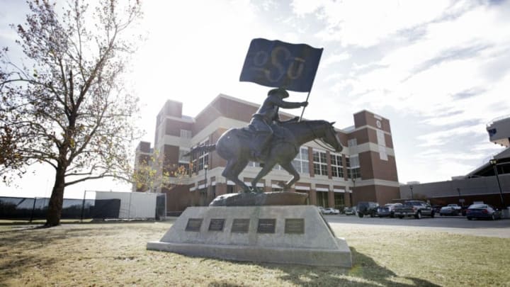 STILLWATER, OK - NOVEMBER 19: A view of the OSU Spirit Rider outside Gallagher-Iba Arena at Oklahoma State University November 19, 2011 in Stillwater, Oklahoma. (Photo by Brett Deering/Getty Images)