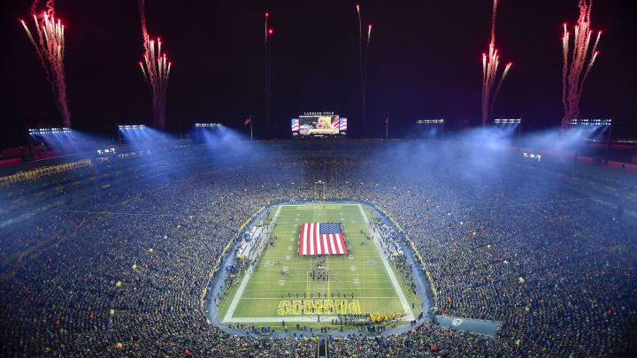 GREEN BAY, WISCONSIN – JANUARY 12: A general view is seen before the Green Bay Packers take on the Seattle Seahawks in the NFC Divisional Playoff game at Lambeau Field on January 12, 2020 in Green Bay, Wisconsin. (Photo by Quinn Harris/Getty Images)