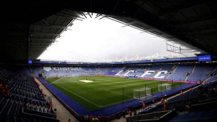 LEICESTER, ENGLAND - SEPTEMBER 22: General view inside the stadium prior to the Premier League match between Leicester City and Huddersfield Town at The King Power Stadium on September 22, 2018 in Leicester, United Kingdom. (Photo by Henry Browne/Getty Images)