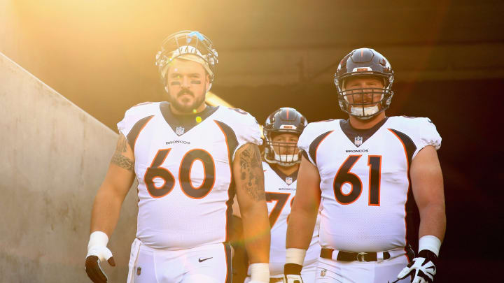 Matt  Paradis #61 of the Denver Broncos (Photo by Ezra Shaw/Getty Images)