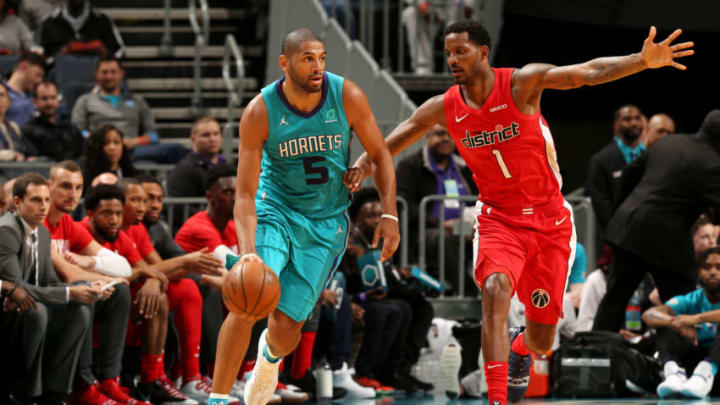 Charlotte Hornets Nicolas Batum. Copyright 2019 NBAE (Photo by Kent Smith/NBAE via Getty Images)