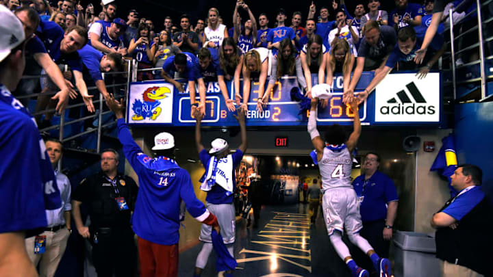 LAWRENCE, KS - FEBRUARY 22: Malik Newman