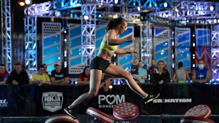 AMERICAN NINJA WARRIOR -- "Las Vegas Finals" -- Pictured: Allyssa Beird -- (Photo by: David Becker/NBC/NBCU Photo Bank via Getty Images)