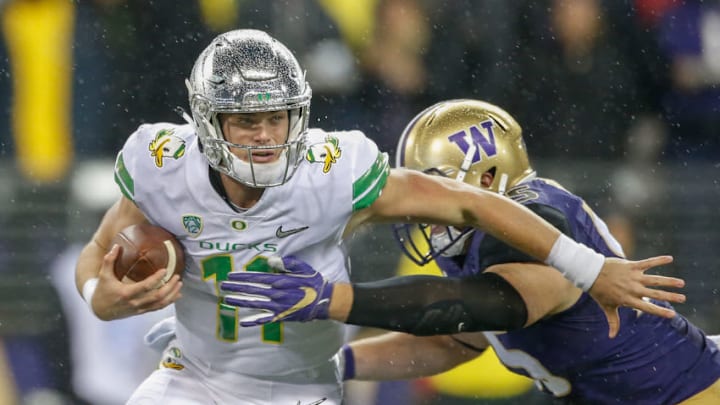 SEATTLE, WA - NOVEMBER 04: Quarterback Braxton Burmeister