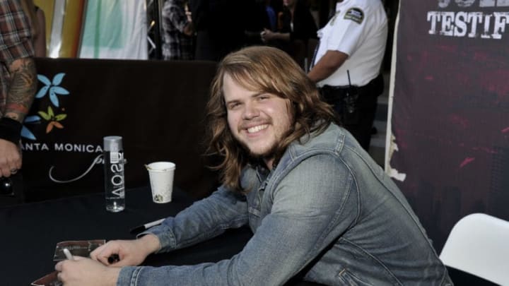 SANTA MONICA, CA - AUGUST 12: 'American Idol XIII' winner Caleb Johnson gives a free concert from his new album 'Testify' at Santa Monica Place on August 12, 2014 in Santa Monica, California. (Photo by John M. Heller/Getty Images)