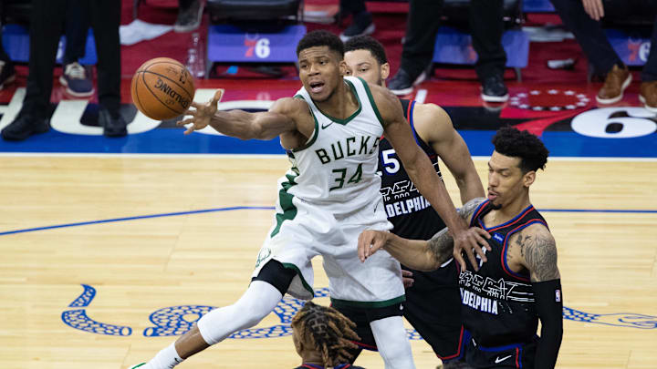 Milwaukee Bucks: Giannis Antetokounmpo, Philadelphia 76ers: Dwight Howard, Ben Simmons, Danny Green