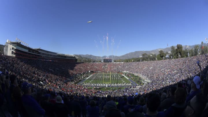 General view before the game between the Ohio State Buckeyes and the Washington Huskies in the 2019 Rose Bowl at Rose Bowl Stadium. Mandatory Credit: Kirby Lee-USA TODAY Sports