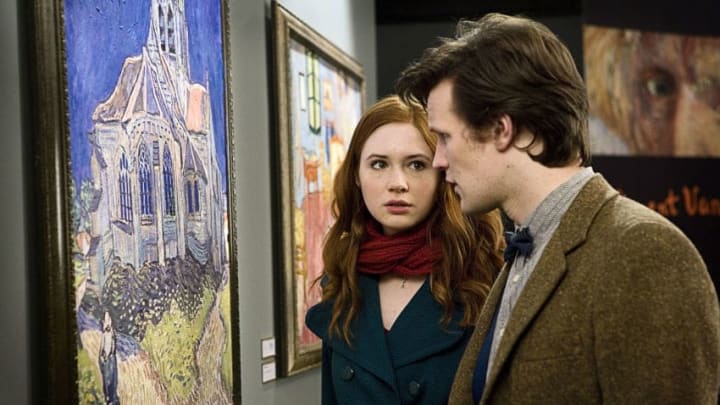 The Doctor's Finest, From the episode Doctor Who: The Doctor’s Wife, Amy Pond (Karen Gillan) and the Eleventh Doctor (Matt Smith). Courtesy BBC
