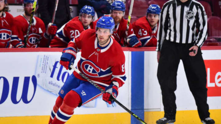 MONTREAL, QC – JANUARY 30: Ben Chiarot #8 of the Montreal Canadiens January 30, 2022 in Montreal, Canada.  (Photo by Minas Panagiotakis/Getty Images)