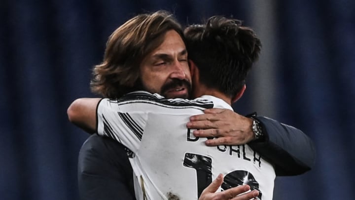 Juventus, Paulo Dybala, Andrea Pirlo (Photo by MARCO BERTORELLO/AFP via Getty Images)
