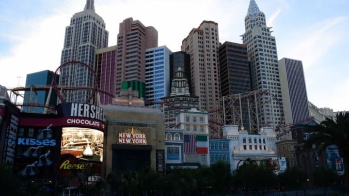 May 11, 2016; Las Vegas, NV, USA; General view of the New York-New York hotel and casino on the Las Vegas strip on Las Vegas Blvd. Mandatory Credit: Kirby Lee-USA TODAY Sports