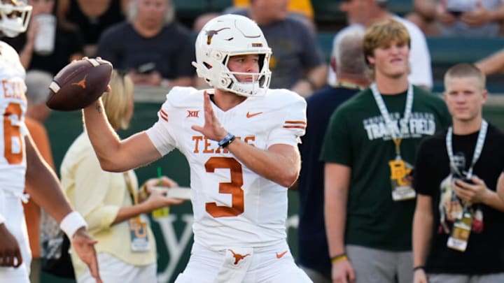 Quinn Ewers, Texas football. Mandatory Credit: Chris Jones-USA TODAY Sports