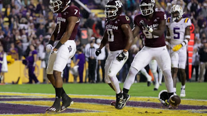 Ainias Smith, Texas A&M football Mandatory Credit: Stephen Lew-USA TODAY Sports
