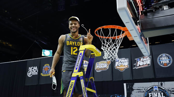 NCAA Basketball Anthony Black Jared Butler Baylor Bears (Photo by Tim Nwachukwu/Getty Images)