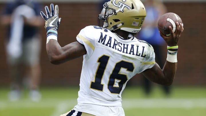 ATLANTA, GA – SEPTEMBER 23: Quarterback TaQuon Marshall