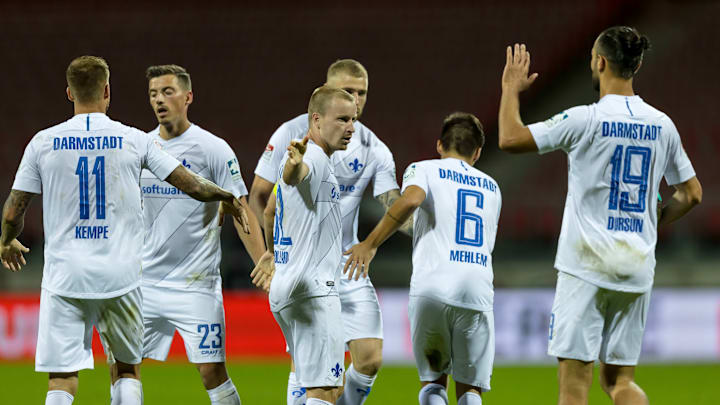Darmstadt beim Torjubel Darmstadt beim Torjubel