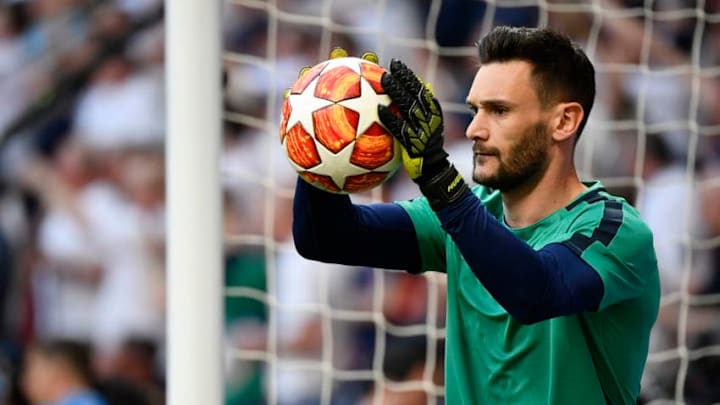 Hugo Lloris of Tottenham Hotspur during the 2019 UEFA Champions League Final match between Tottenham Hotspur and Liverpool at Wanda Metropolitano Stadium, Madrid, Spain on 1 June 2019. (Photo by Giuseppe Maffia/NurPhoto via Getty Images)