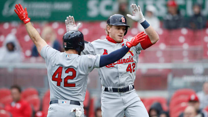 CINCINNATI, OH - APRIL 15: Harrison Bader