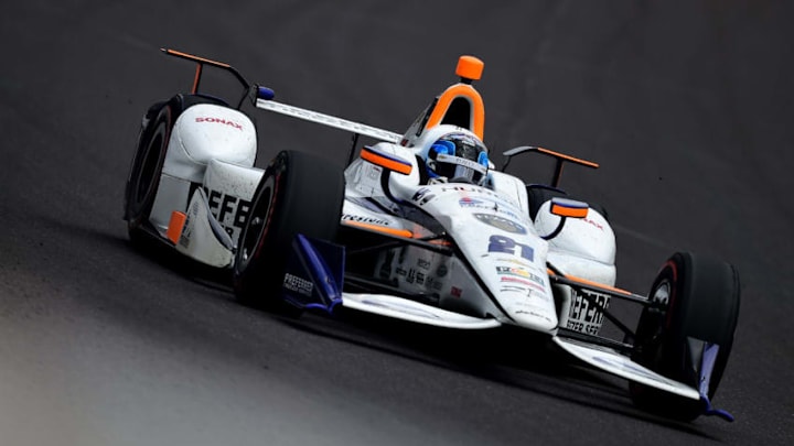 INDIANAPOLIS, IN - MAY 28: JR Hildebrand, driver of the #21 Preferred Freezer Service Chevrolet (Photo by Jared C. Tilton/Getty Images)