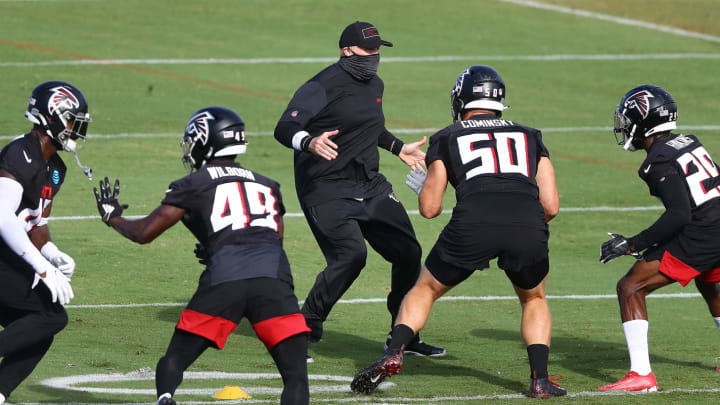 Dan Quinn, Defensive Coordinator, Dallas Cowboys Mandatory Credit: Curtis Compton/Pool Photo-USA TODAY Sports