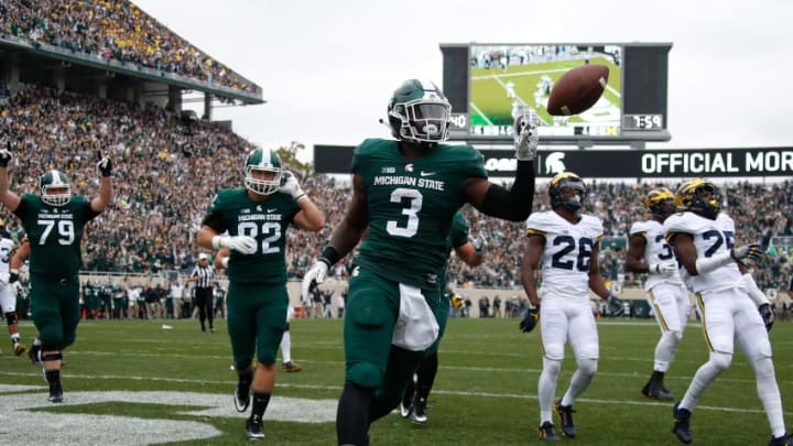 EAST LANSING, MI - OCTOBER 29: LJ Scott