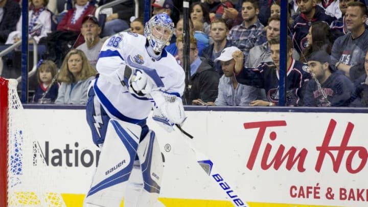 COLUMBUS, OH - OCTOBER 19: Andrei Vasilevskiy
