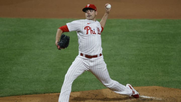 PHILADELPHIA, PENNSYLVANIA - MAY 05: Matt Moore #31 of the Philadelphia Phillies pitches during the seventh inning against the Milwaukee Brewers at Citizens Bank Park on May 05, 2021 in Philadelphia, Pennsylvania. (Photo by Tim Nwachukwu/Getty Images)