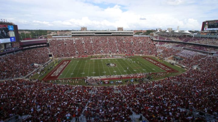 TALLAHASSEE, FL - OCTOBER 7: Doak S. Campbell Stadium during the first half of an NCAA football game at Doak S. Campbell Stadium on October 7, 2017 in Tallahassee, Florida. (Photo by Butch Dill/Getty Images)