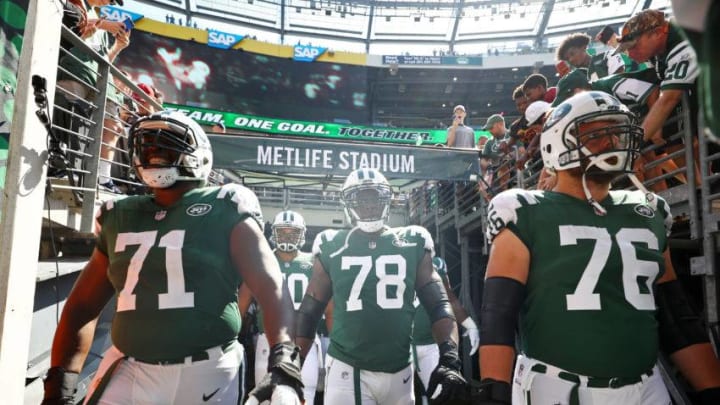 EAST RUTHERFORD, NJ - SEPTEMBER 24: Ben Ijalana (Photo by Al Bello/Getty Images)