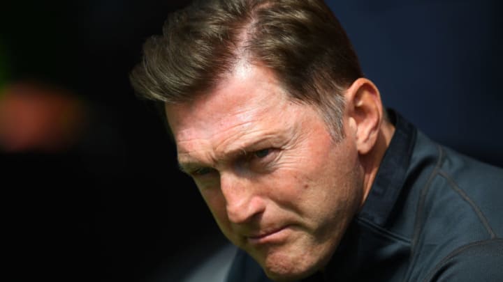 SOUTHAMPTON, ENGLAND - MAY 12: Ralph Hasenhuettl, Manager of Southampton looks on prior to the Premier League match between Southampton FC and Huddersfield Town at St Mary's Stadium on May 12, 2019 in Southampton, United Kingdom. (Photo by Harry Trump/Getty Images)