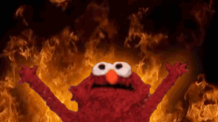 Image result for elmo explosion gif