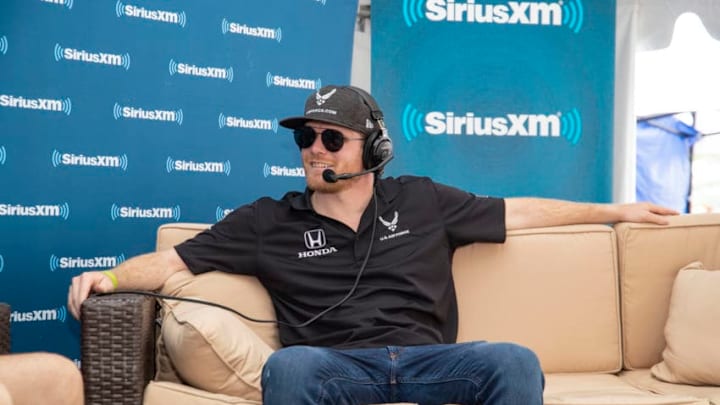 INDIANAPOLIS, IN - MAY 24: IndyCar driver Conor Daly appears at the SiriusXM Radio stage on Indy 500 Carb Day at the Indianapolis Motor Speedway on May 24, 2019 in Indianapolis, Indiana. (Photo by Michael Hickey/Getty Images for SiriusXM)