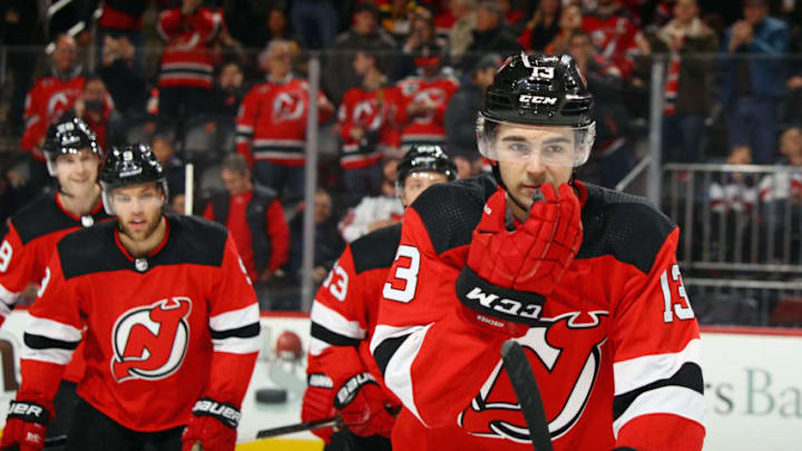 NEWARK, NJ - DECEMBER 27: New Jersey Devils center Nico Hischier